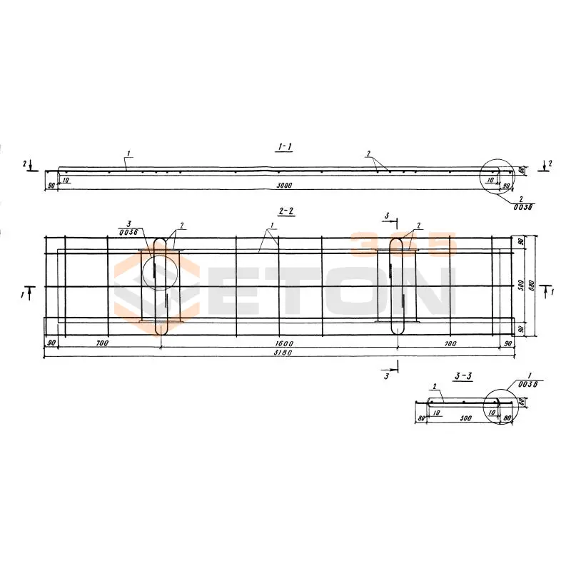 Плиты Серия 3.820.1-70 (3.820.1-32, 3.820-11) ПВ 30-5-0,6