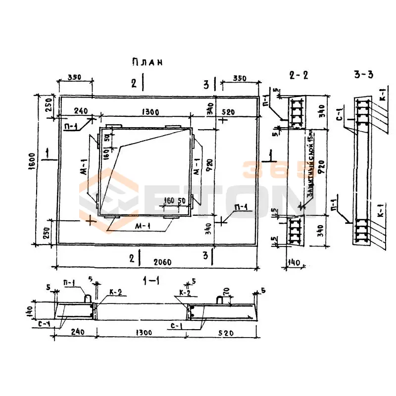 Плиты плоские Серия 86 и 85 ИПЛ 3 и