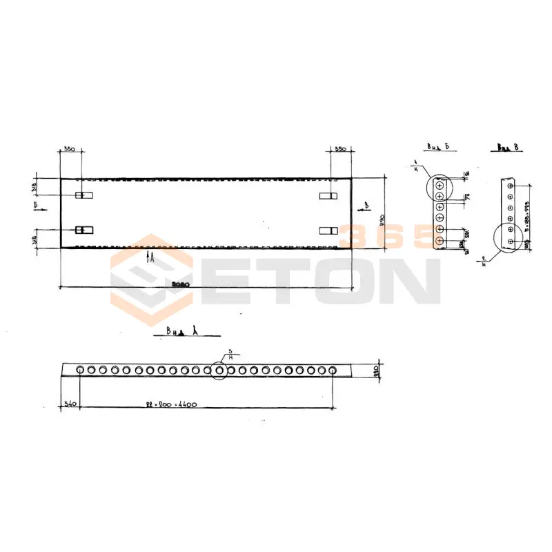 Плиты перекрытия многопустотные Серия 1.141.1 КЛ-3 ПК 51-12-8 АтVт