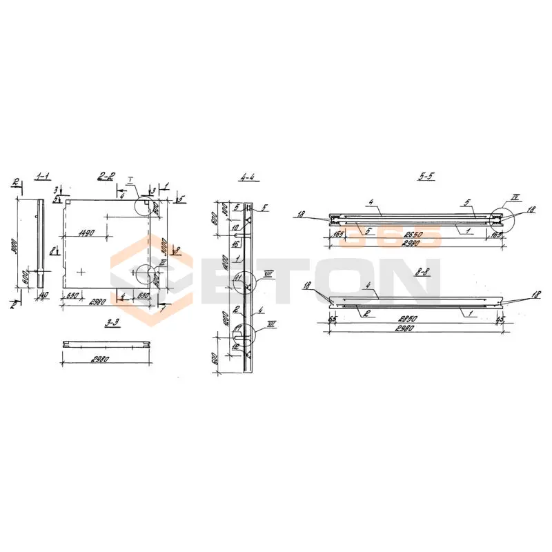 Панели стеновые плоские Серия 3.900.1-10 ПС 2-30 кн