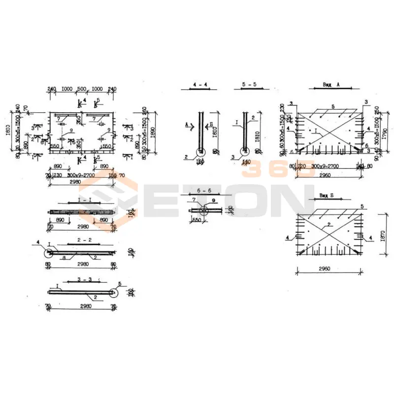 Одномодульные панели перекрытия Серия КУБ 2,5 МП 30-19-16-8