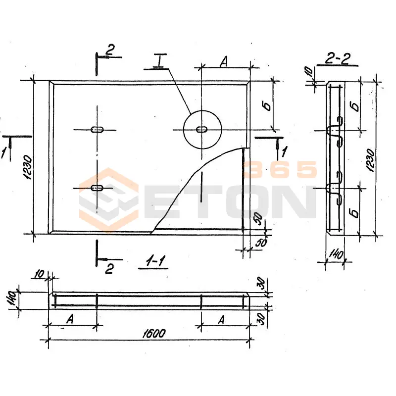 Плиты покрытия Серия 3.504.1-20 ПЖУ 16-12,3-1,4