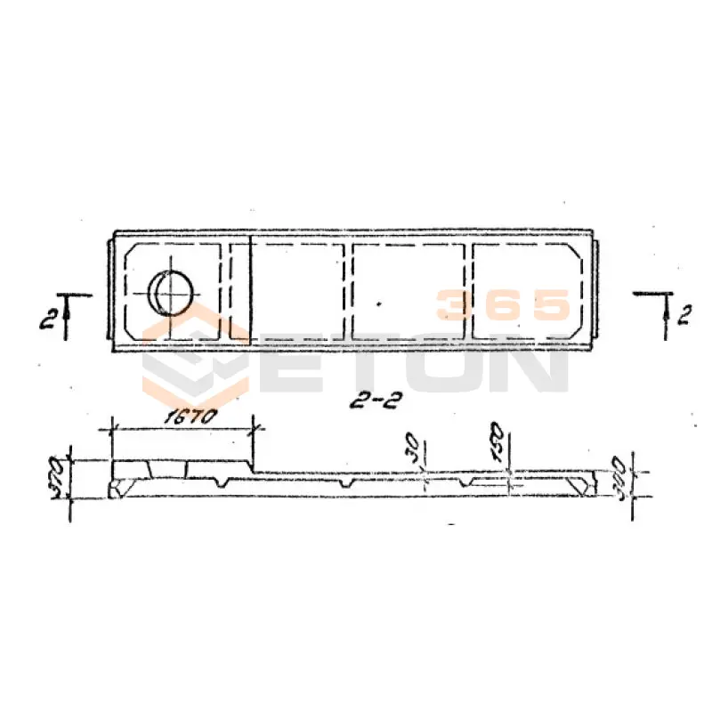 Плиты ребристые Серия 1.465.1-7/84 2ПВ 6-3 АIVт-10