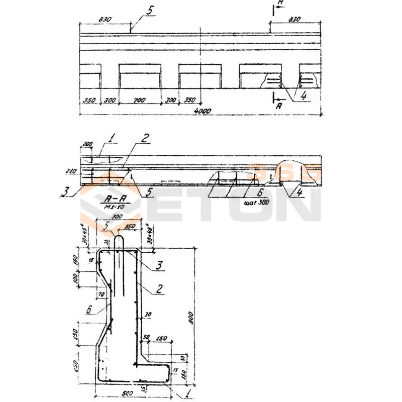 Парапеты Серия 3.505.1-16 ПП 2