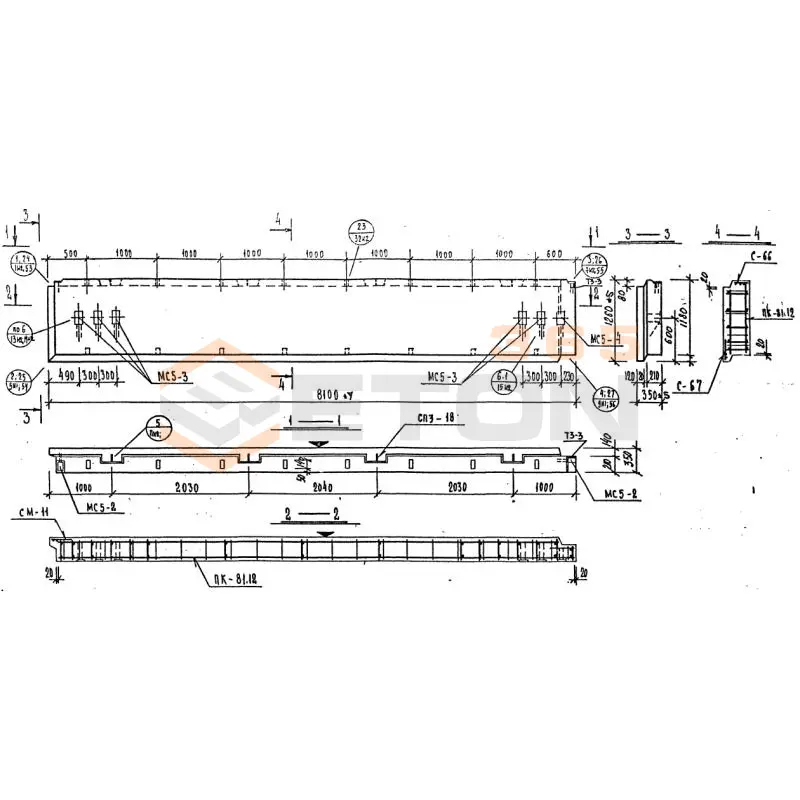 Панели наружных стен Серия 1.232 КЛ-2 НР 2-81-12-35 (1.232 КЛ-2)