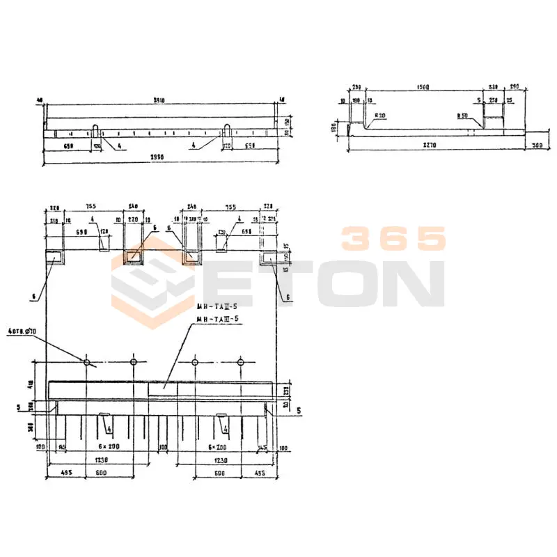 Блоки тротуарные Серия 3.503.1-81 Т 150-15 тАIII-1