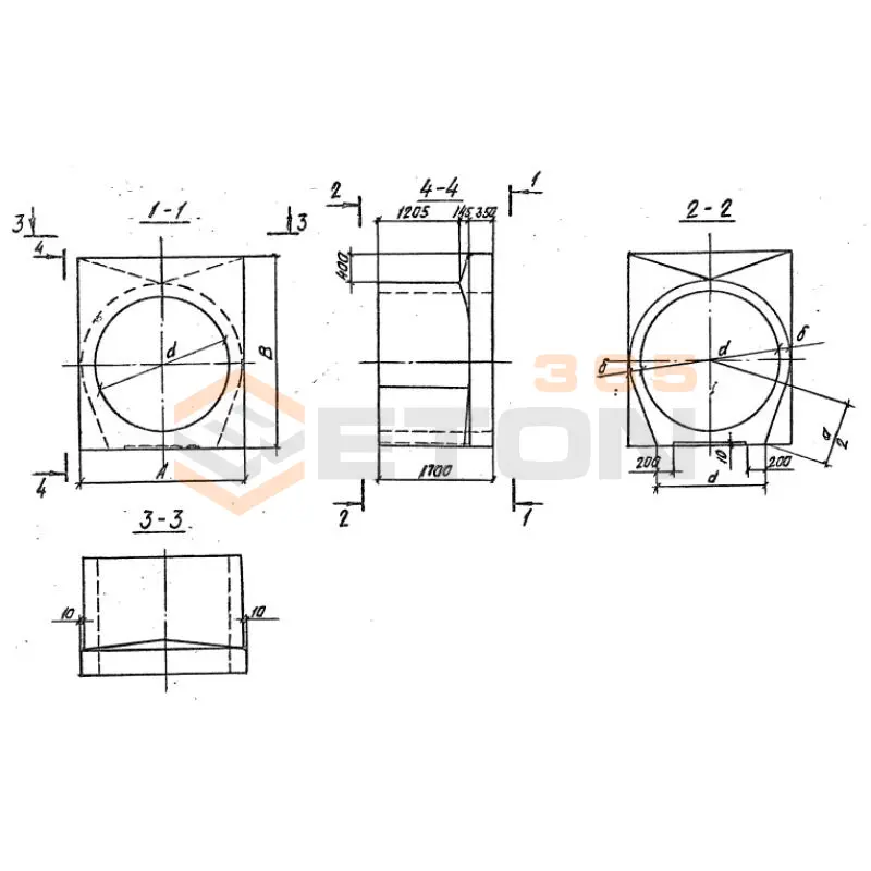 Звенья оголовков цилиндрические Серия 3.501.1-144 ЗКП 18-170