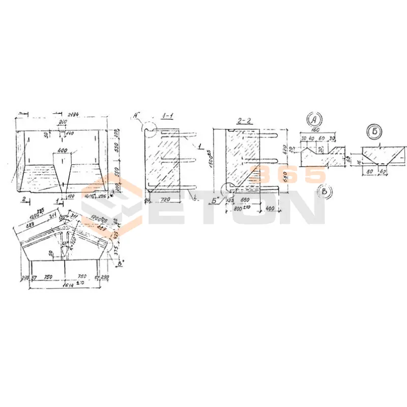 Блоки контурные Шифр 537 РЧ Б 2-120-1