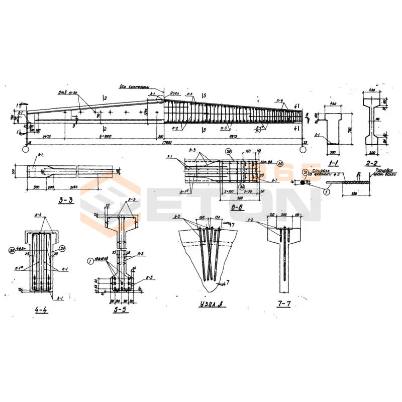 Балки Серия ПК 01-06 1Б 4э-18-5
