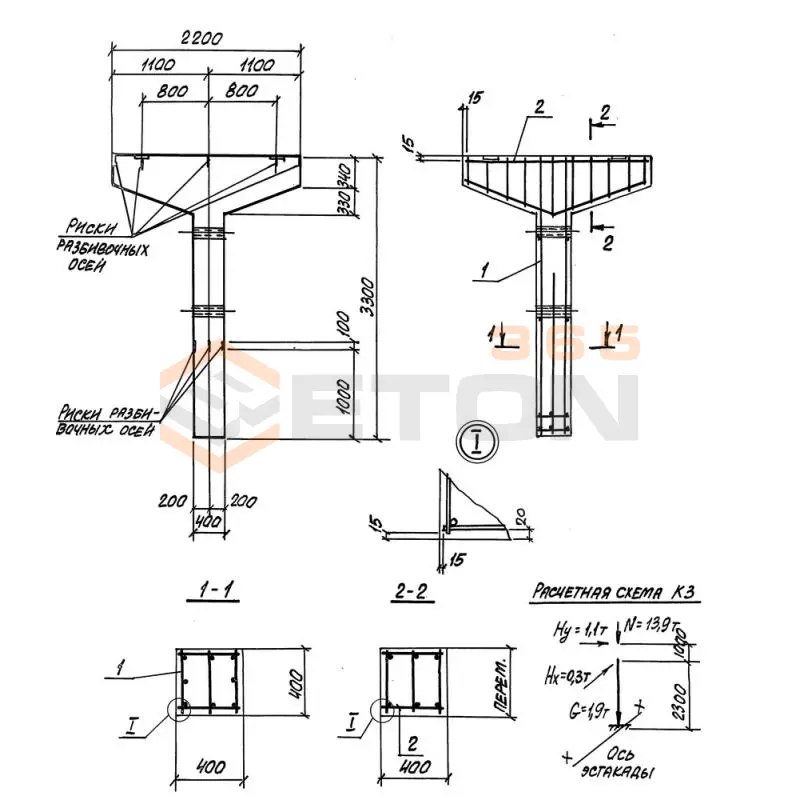 Колонны Серия 3.016.1-17.93 К 3