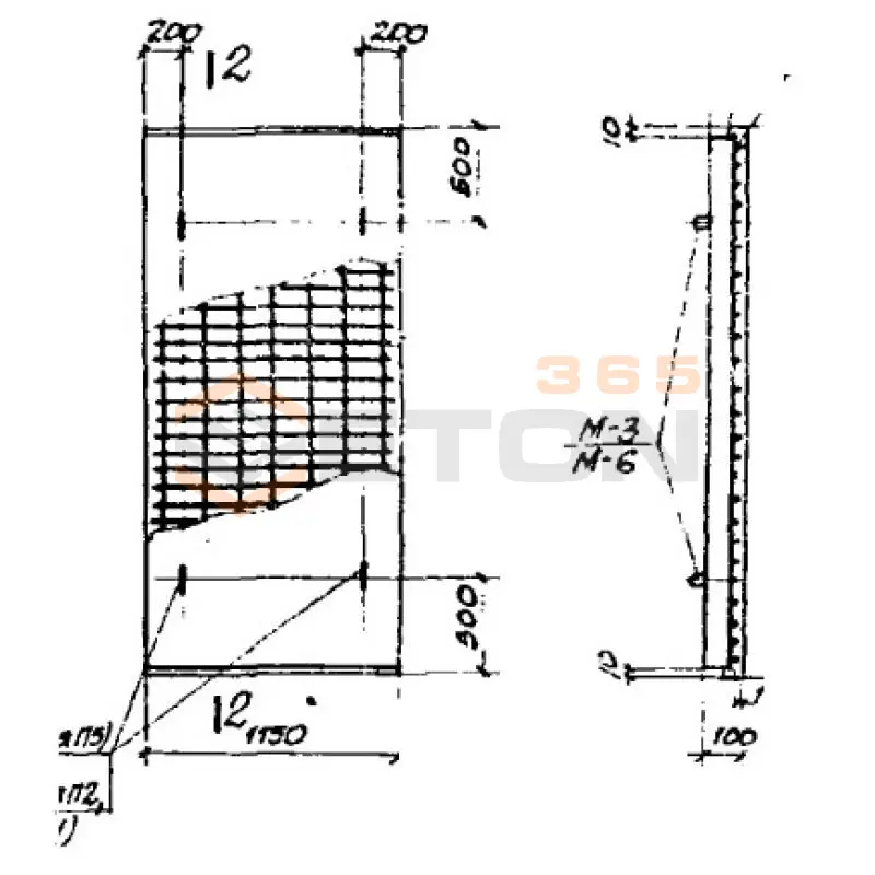Плиты перекрытия П Серия ИС 01-04 П 2 а