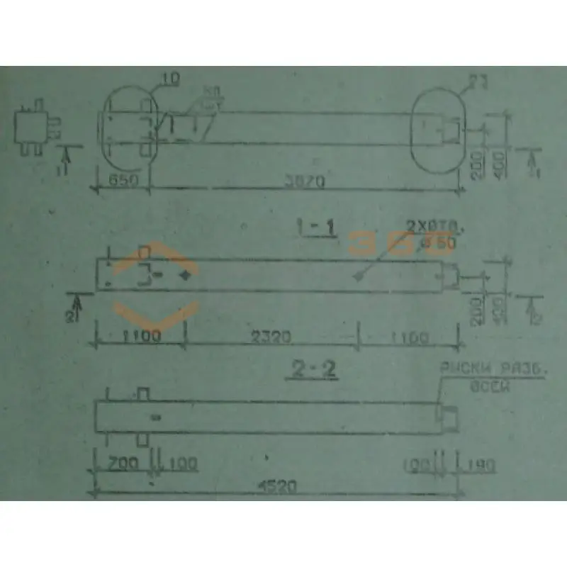 Колонны сечением 400х400 мм для зданий с высотами этажей 5,4-6,0 и 6,0 (7,2) м Серия 1.020.1-2с/89 3КВ 54-45-2 с