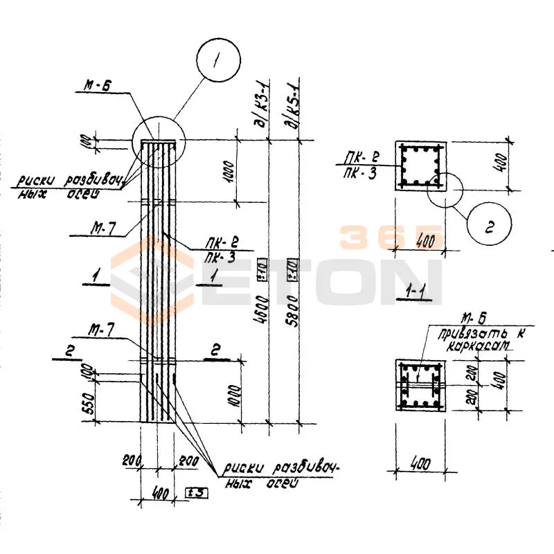 Колонны Серия ИС 01-19 К 5-1