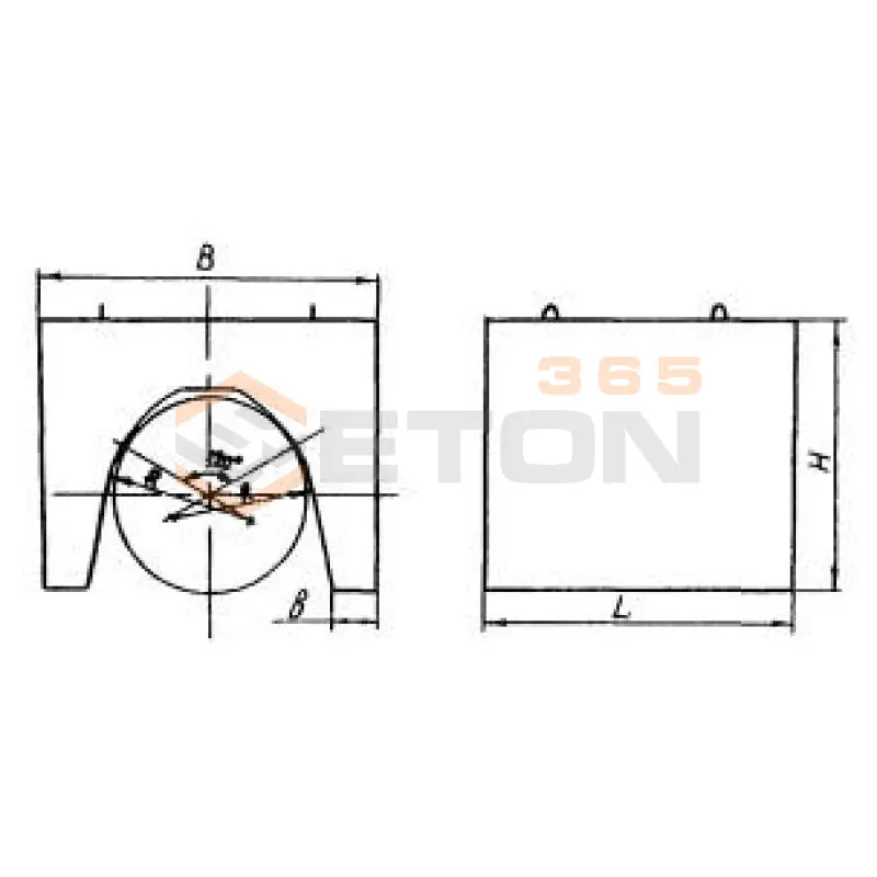 Утяжелители железобетонные болотные клиновидные ТУ 102-421-86 УБКМ 820-9