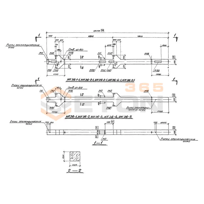 Колонны Серия ИИ 22-2/70 ИК 36-2-2