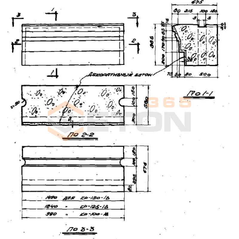Блоки карнизные радовые Серия СТ 02-01 КР 150-1 В (СТ 02-01)
