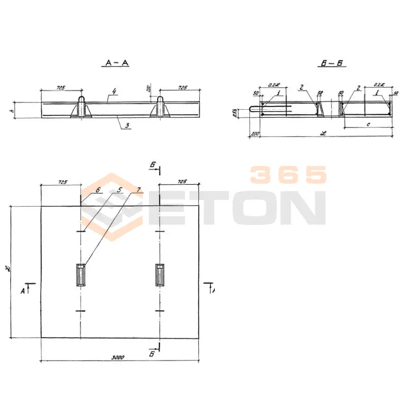 Плиты анкерные Серия 3.505.1-15 2АП 30-4