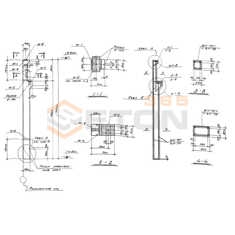 Колонны Серия 1.423-2с КН 75 (1.423-2с)