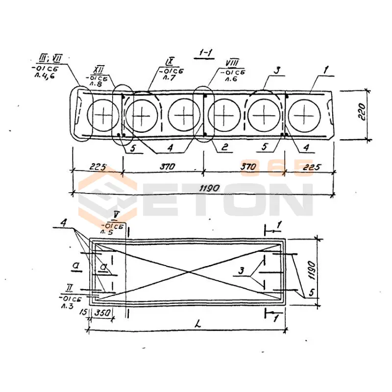Плиты многопустотные Серия 1.141.1-23с ПК 4,5-30-12 с9 (1.141.1-23с)