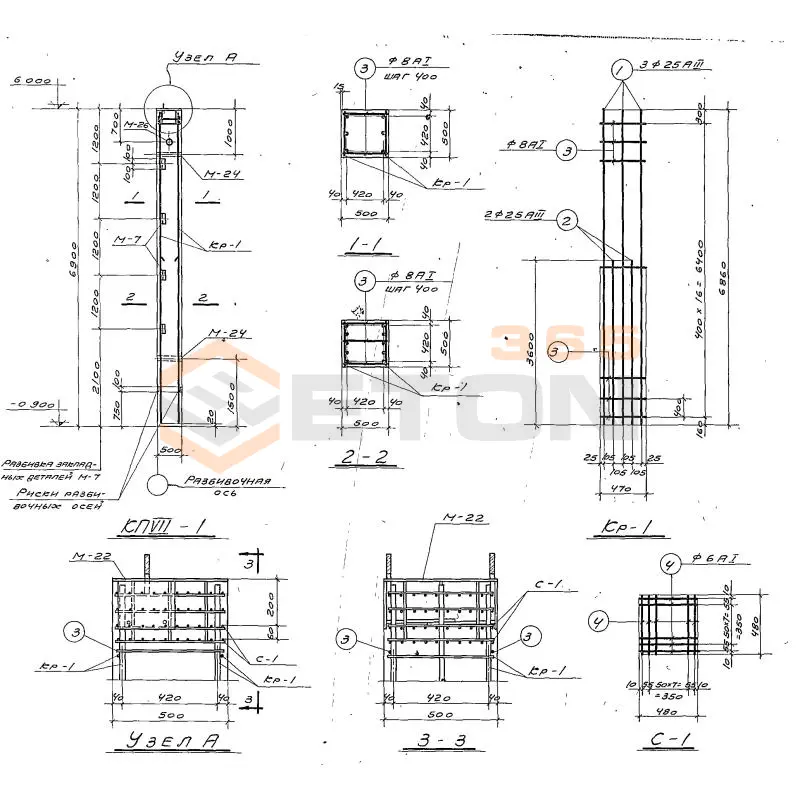 Колонны Серия КЭ 01-49 КП 7-1