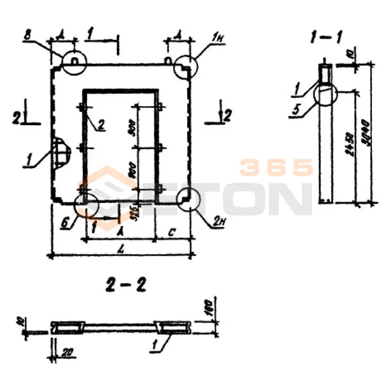 Панели внутренних стен Серия 1.090.1-3пв ПВР 28-30-15-3 т пв (1.090.1-3пв)