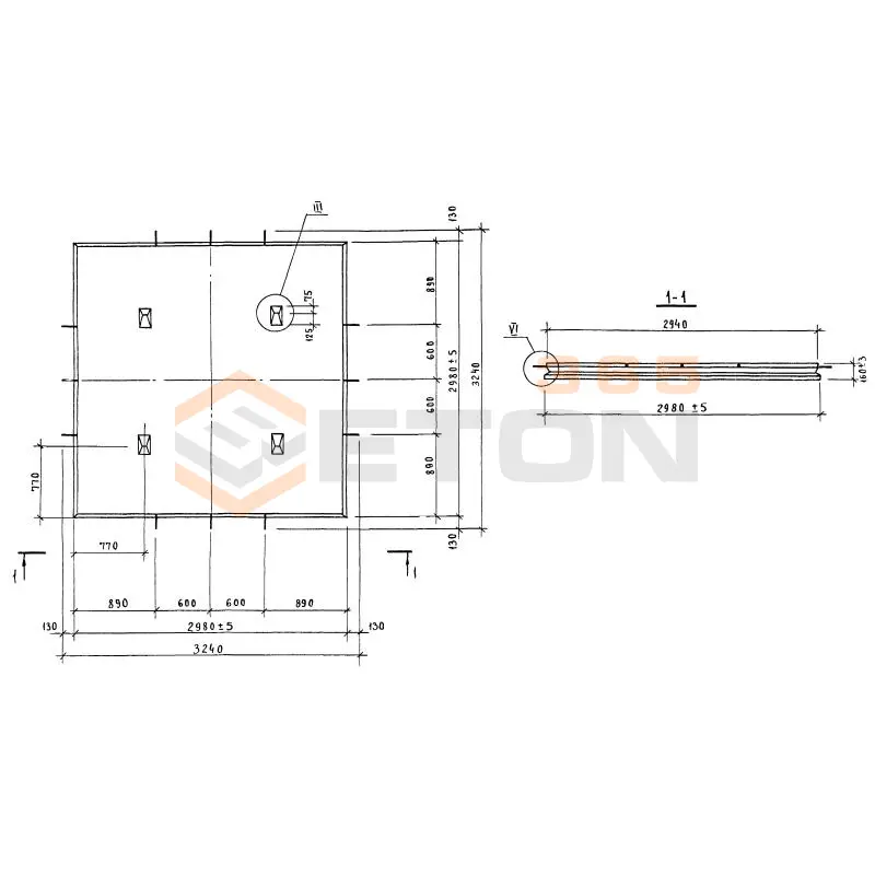 Плиты пролетные ГОСТ 27108-86 ПП 1-1