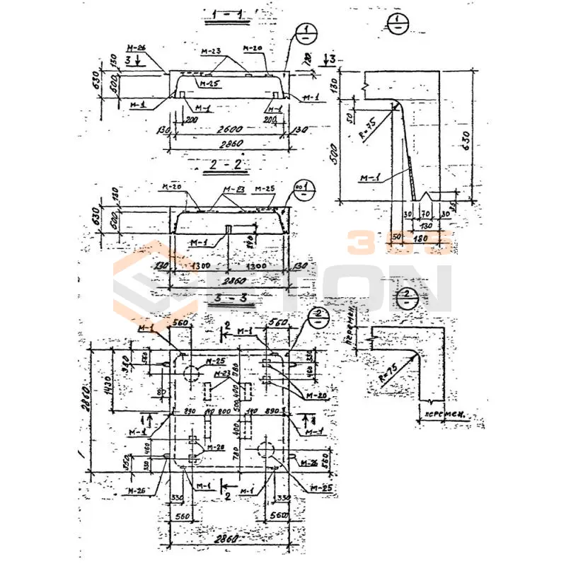 Блоки камер Серия 3.903 КЛ-13 НБК 2,6-1