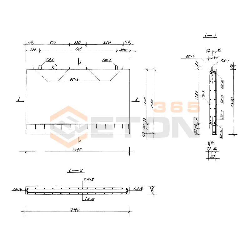 Панели опорные Серия ИИС 04-7 СЛС 24-15