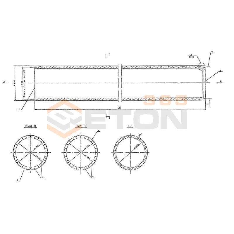Сваи-оболочки Серия 3.504.1-23 СОН 60-16-12 в