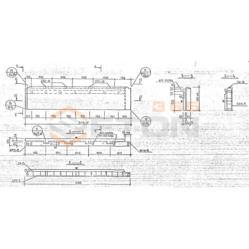Панели наружных стен Серия 1.232 КЛ-2 НР 5-51-9-35 (1.232 КЛ-2)