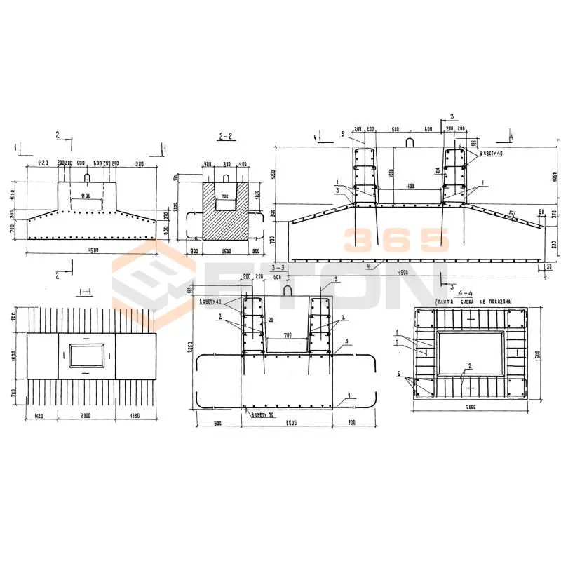 Блоки фундамента Серия 3.503.1-90 Ф 450-74-7