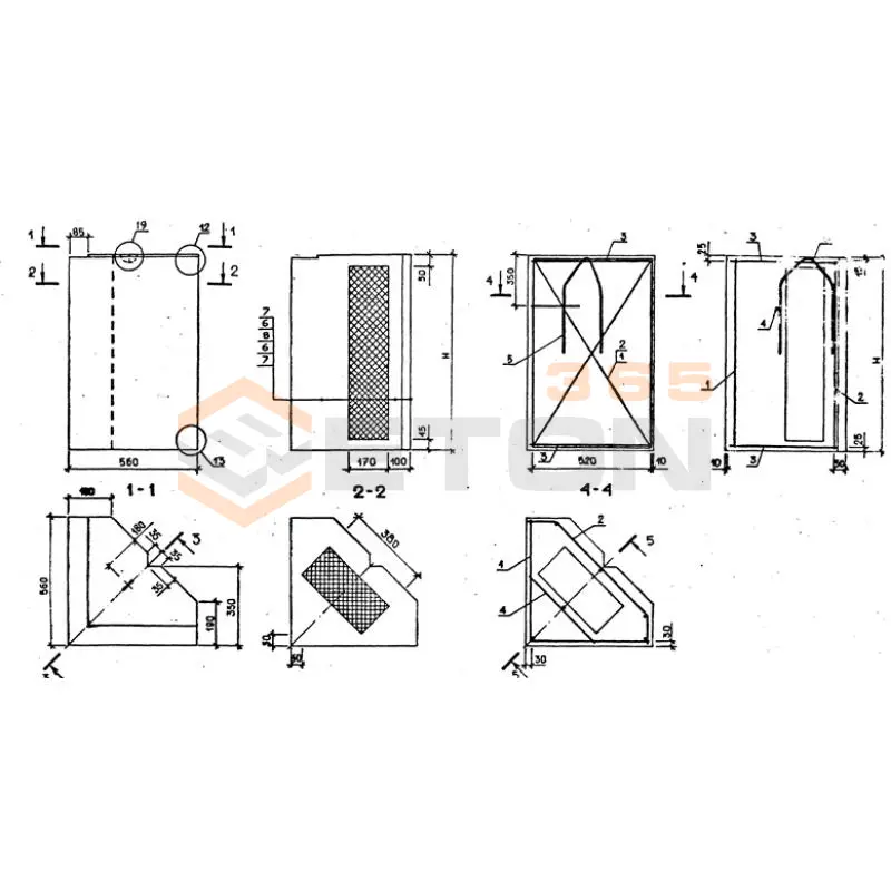 Панели стеновые трехслойные Серия 1.232.1-7 3ПСТ 56-130-35 л
