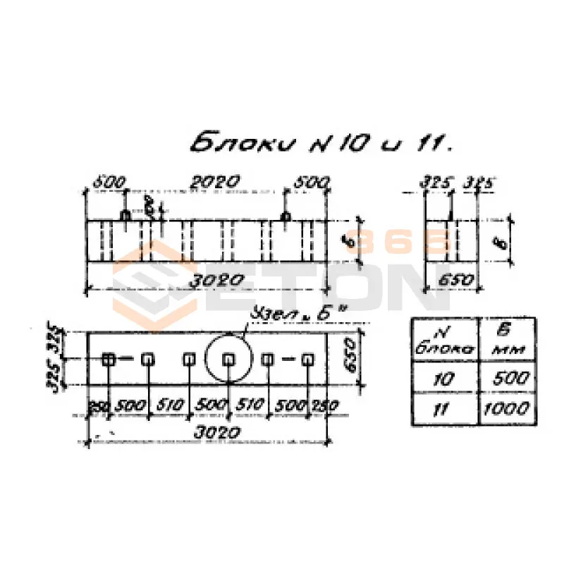 Блоки насадок Серия 3.501-107 Блок 10 (3.501-107)