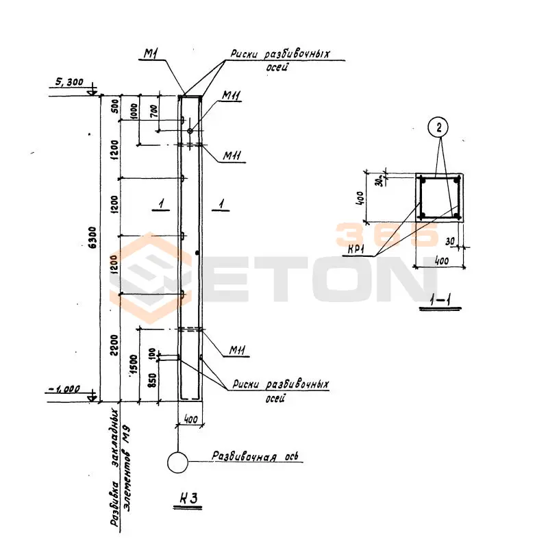 Колонны Серия КЭ 01-55 К 3
