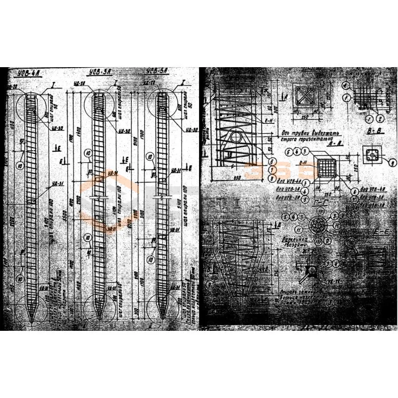 Сваи предварительно напряженные СН серия 3.407.1-157 ( серия 3.407-102, 3.407-40/70 ) УСВ 4 а