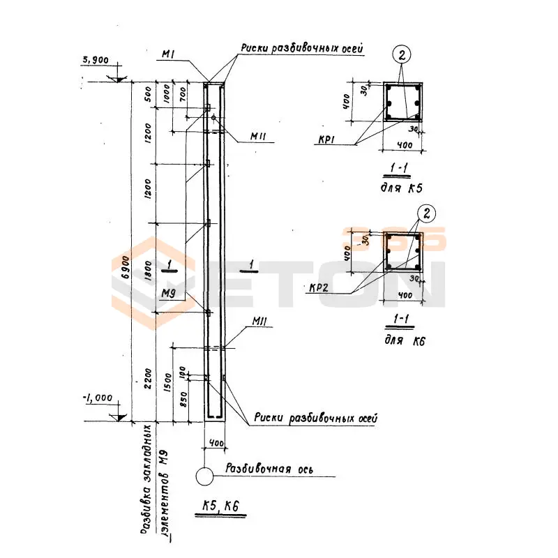 Колонны Серия КЭ 01-55 К 5