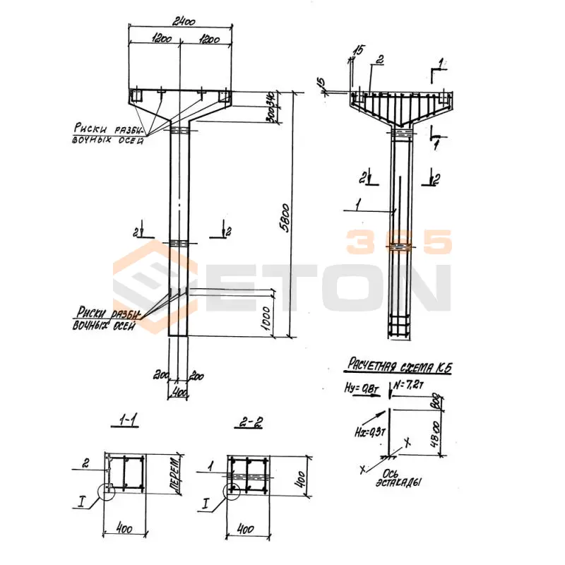 Колонны Серия 3.016.1-17.93 К 5