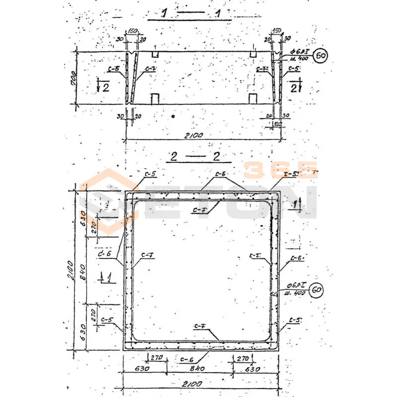 Блоки камер Серия 3.903 КЛ-13 СБК 1,8 (2х400х800)