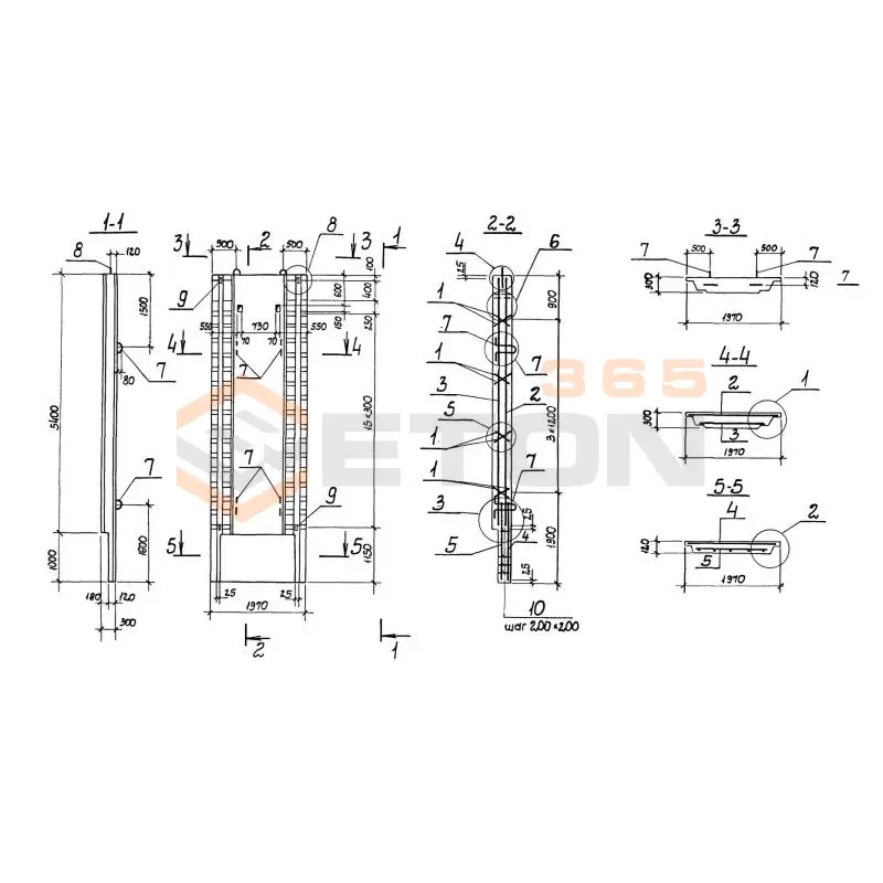 Панели стеновые Серия 3.902.1-12 3ПС 54-4 к