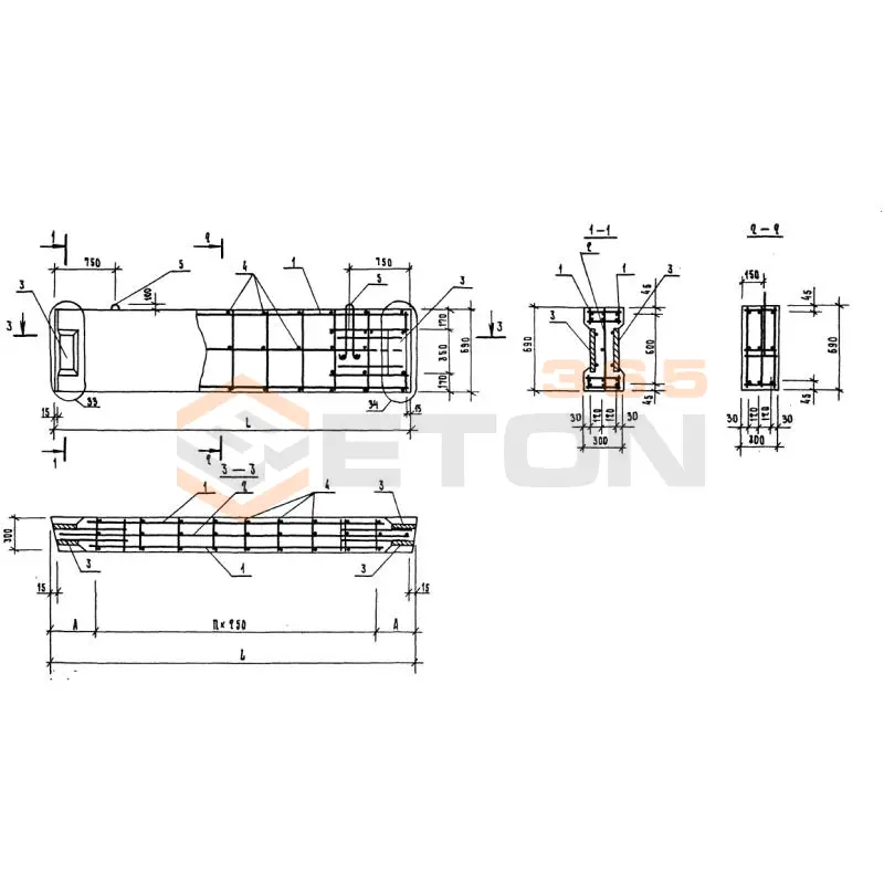 Диафрагмы жесткости Серия 1.220.1-3м Д 27-7 (1.220.1-3м)