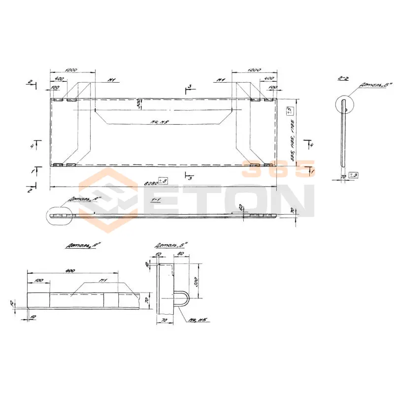 Панели стеновые Серия 1.432-10 ПСЛН АIV 1,2-6,1-111 (1.432-10)