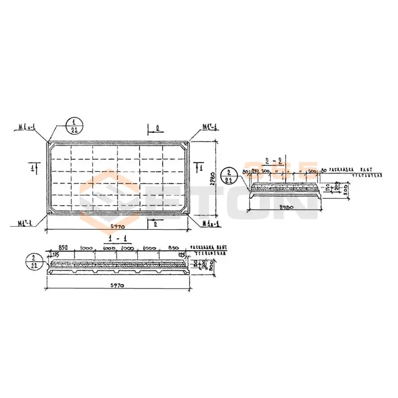 Плиты покрытия комплексные Шифр 912 КПГ 3 АIIIв Т М150 (Шифр 912)