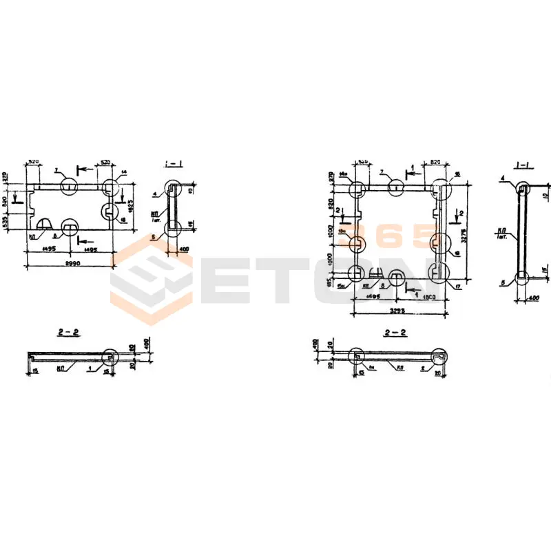 Панели наружных стен Серия 1.090.1-7с ПС 30-16-4 пс9 (1.090.1-7с)