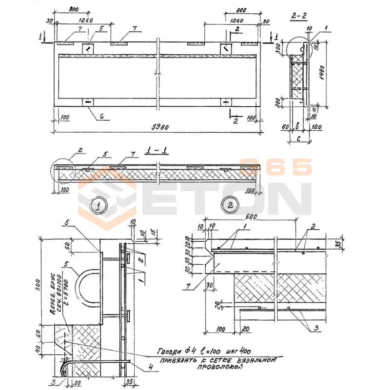 Панели стеновые Серия 1.432.1-33.93 ПСХГ 60-15-25 (1.432.1-33.93)