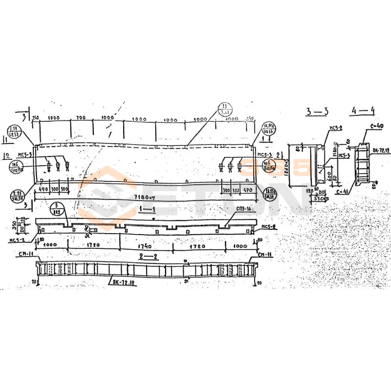 Панели наружных стен Серия 1.232 КЛ-2 НР 1-72-12-35 (1.232 КЛ-2)