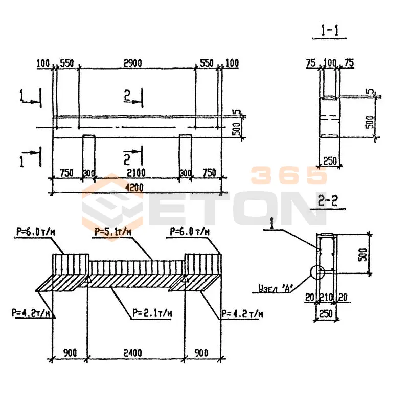 Траверсы Серия 3.016.1-11 Т 3-2