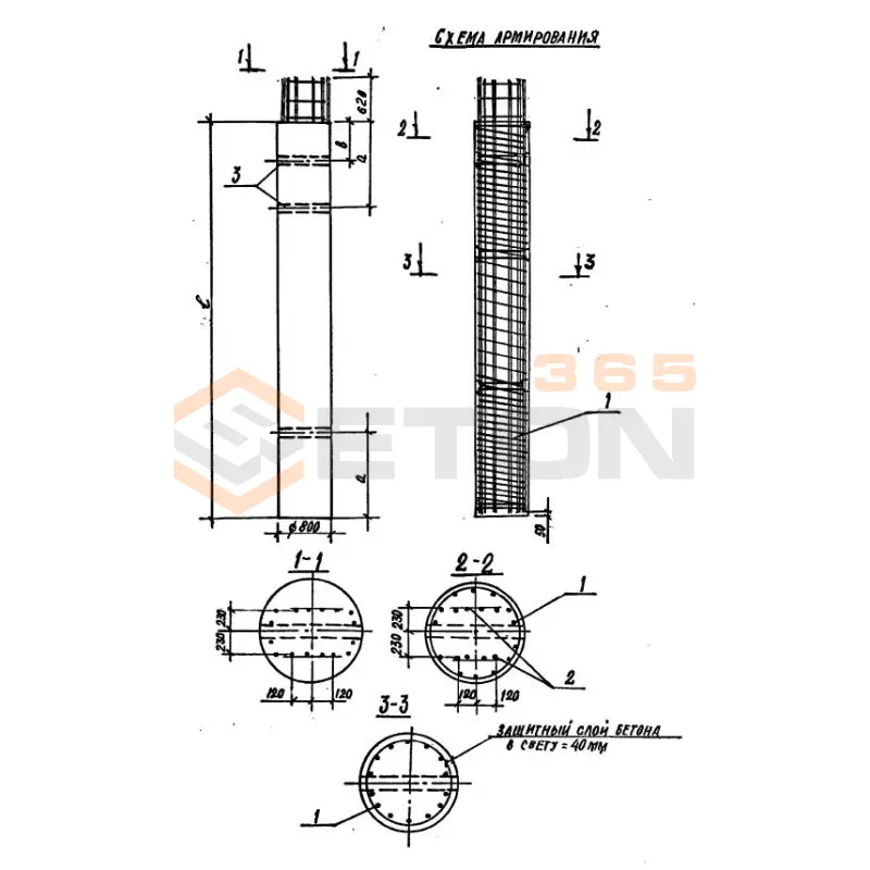Стойки Серия 3.503.1-100 С 12-80-28 тАIII