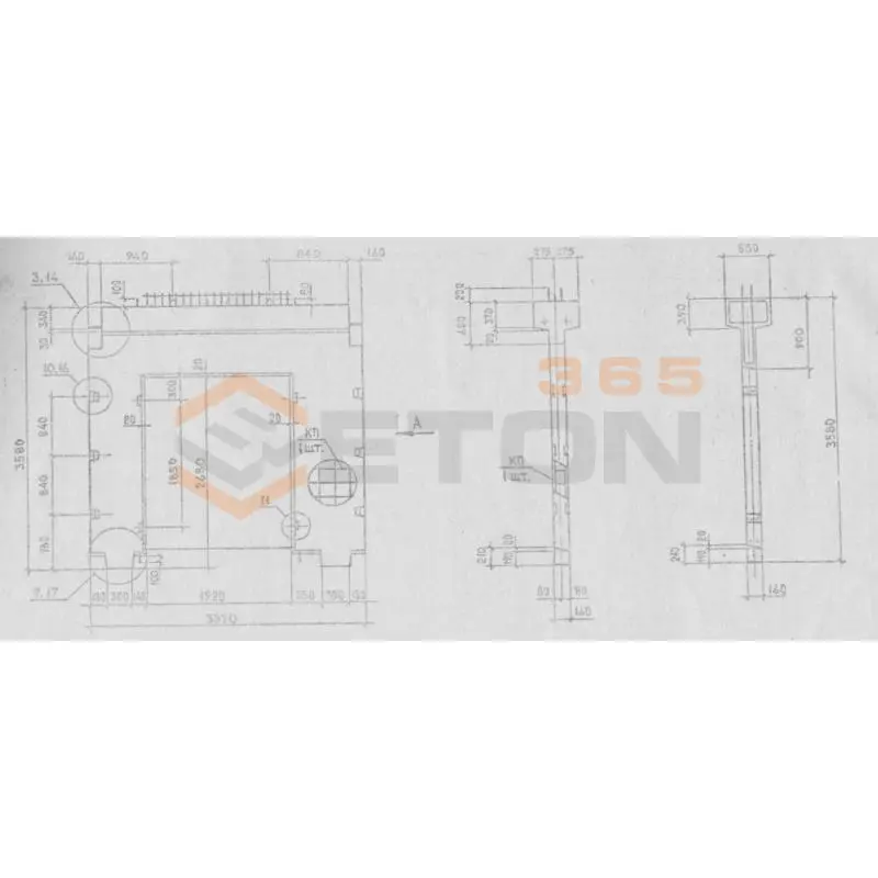 Диафрагмы жесткости Серия 1.020.1-2с/89 2Д 34-36-2-3 с