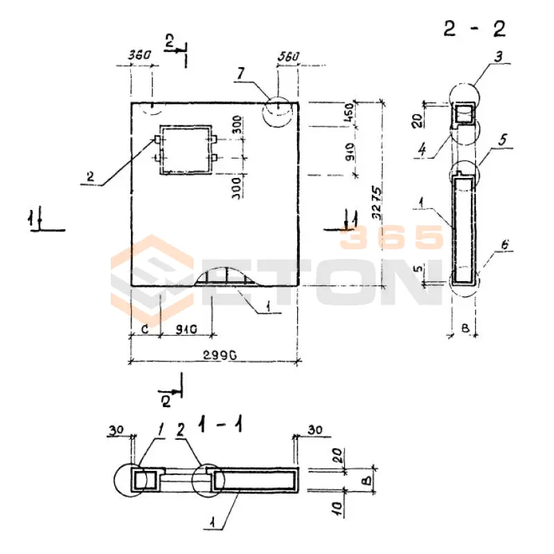 Панели однослойные самонесущие Серия 1.232.1-8 2ПССЛ 30-33-3,5 п (1.232.1-8)