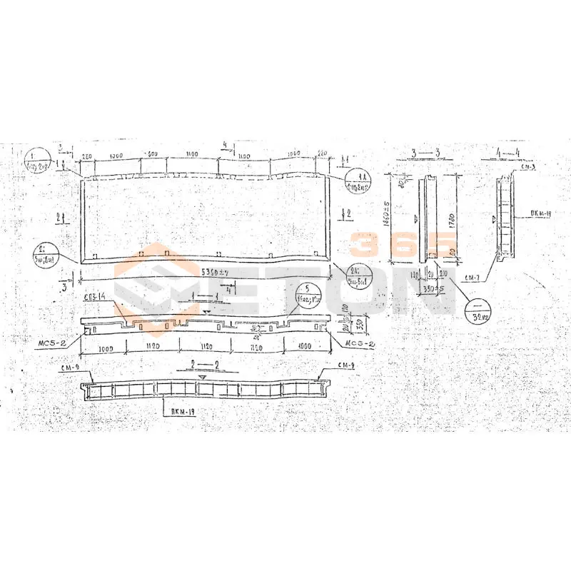 Панели наружных стен Серия 1.232 КЛ-2 НР 1-54-18-35 м (1.232 КЛ-2)